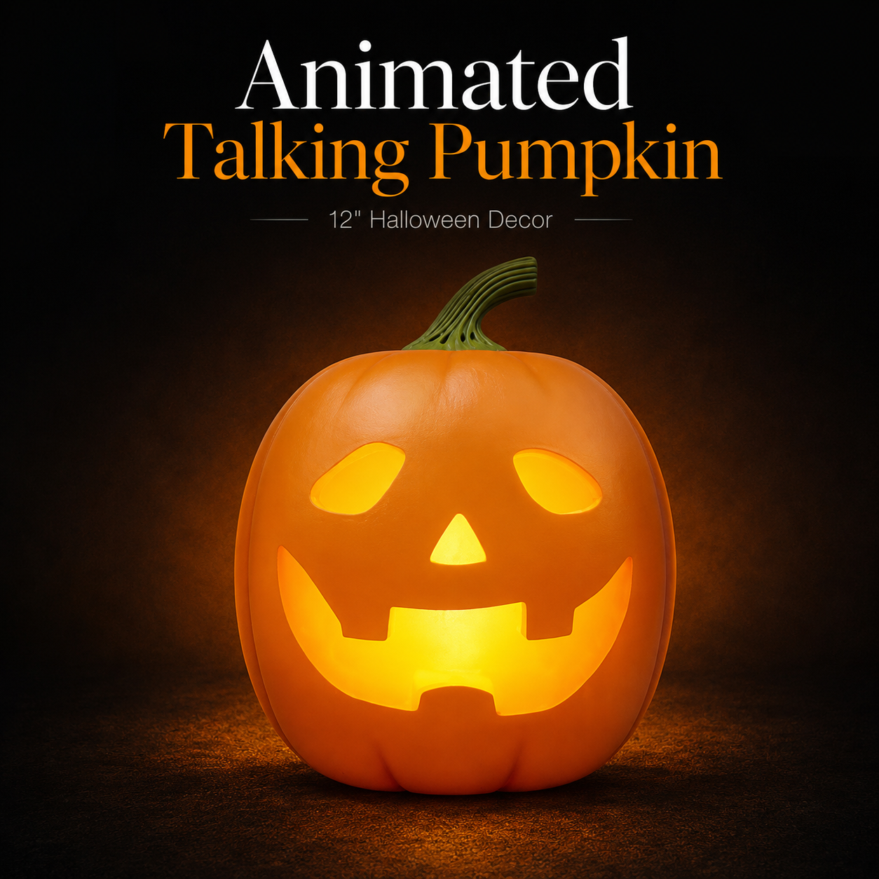 12" Animated Talking & Singing Halloween Pumpkin