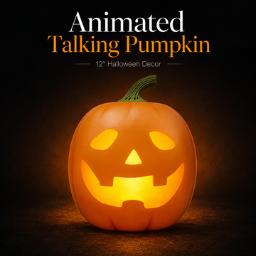 12" Animated Talking & Singing Halloween Pumpkin