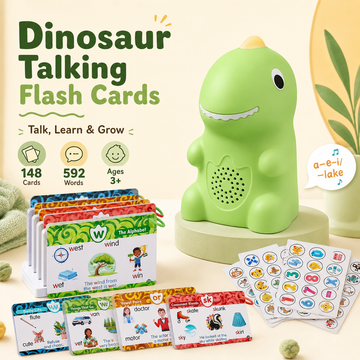 Dinosaur Talking Flash Cards – 592 Words Interactive Learning Set